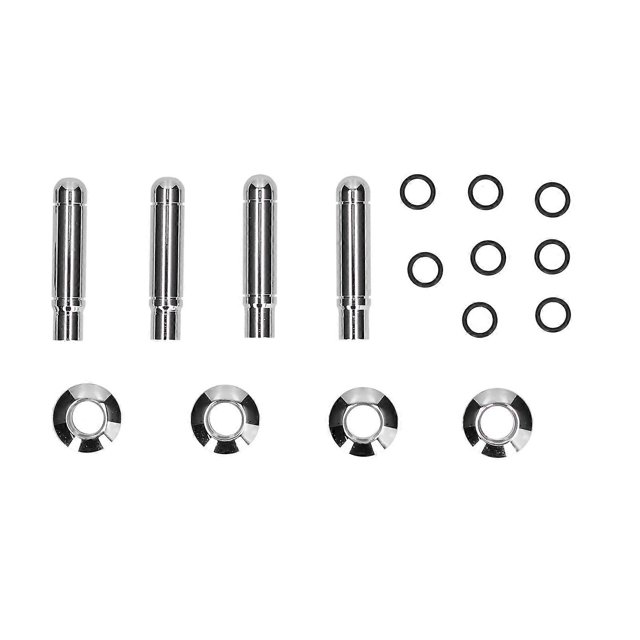 Lot de 8 goupilles de verrouillage de porte de voiture avec couvercle en ABS chromé pour Chevrolet TRAX/Cruze/Malibu