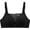 Black, variant on Alun Women's Wireless Push up Bras Floral Lace Splicing Design Seamless T Shirt Bra Comfort Light Support Thin Padded Full Coverage Everyday Wear Bralettes Red 46