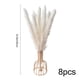 thumbnail image 3 of Paquete de 8 Tallos de Hierba Pampas Falsa con Jarrón, 32cm Ramas Florales Boho en Rosa y Blanco para Centro de Mesa de Boda, Decoración para Fiesta de Casa de Campo, 3 of 6