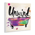 thumbnail image 3 of Stupell Industries Unwind Rainbow Colors Icon Bath Typography Painting Unframed Art Print Wall Art, 12 x 12, 3 of 5