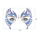 thumbnail image 4 of 8 Uds. Tatuajes de cara de Halloween maquillaje tatuaje temporal pegatinas ojos frente cuerpo calcomanías para carnaval fiesta de disfraces de Navidad, 4 of 5