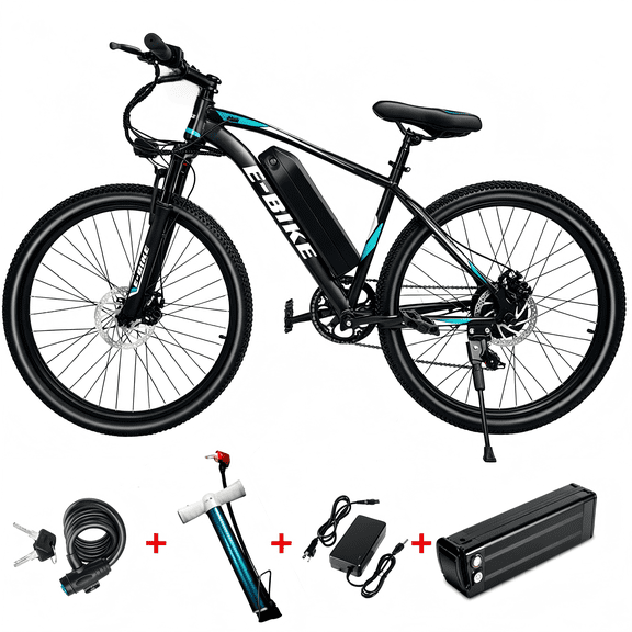 Electric Bicycle for Adults, 750W Motor Mountain ebike, 26in 45Miles Range 20MPH 7 Speed Commuting ebike with 432Wh, UL 2849