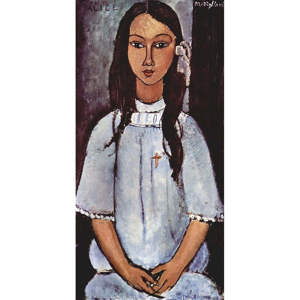 Modigliani, Amedeo 9x14 Black Modern Framed Museum Art Print