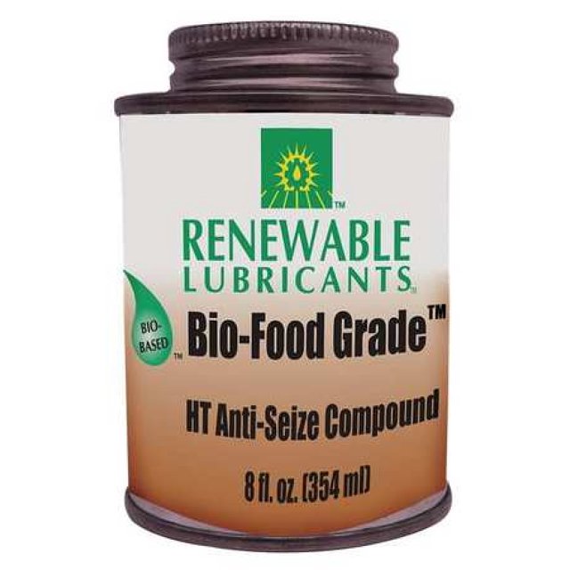 Renewable Lubricants Bio-Food Grade HT NLGI 1 Anti-Seize Compound, 8 oz Can