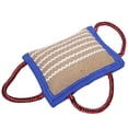 thumbnail image 1 of Almohada para morder perros, almohadilla de lino para limpieza de dientes de mascotas, almohadilla para morder segura para perros, juguete de lino para morder perros, diseño elevado, 1 of 12