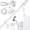 6 FT - White, variant on 7 FT - Black Thickened Stainless Steel Flagpole Kit For Outdoor Wall Mount