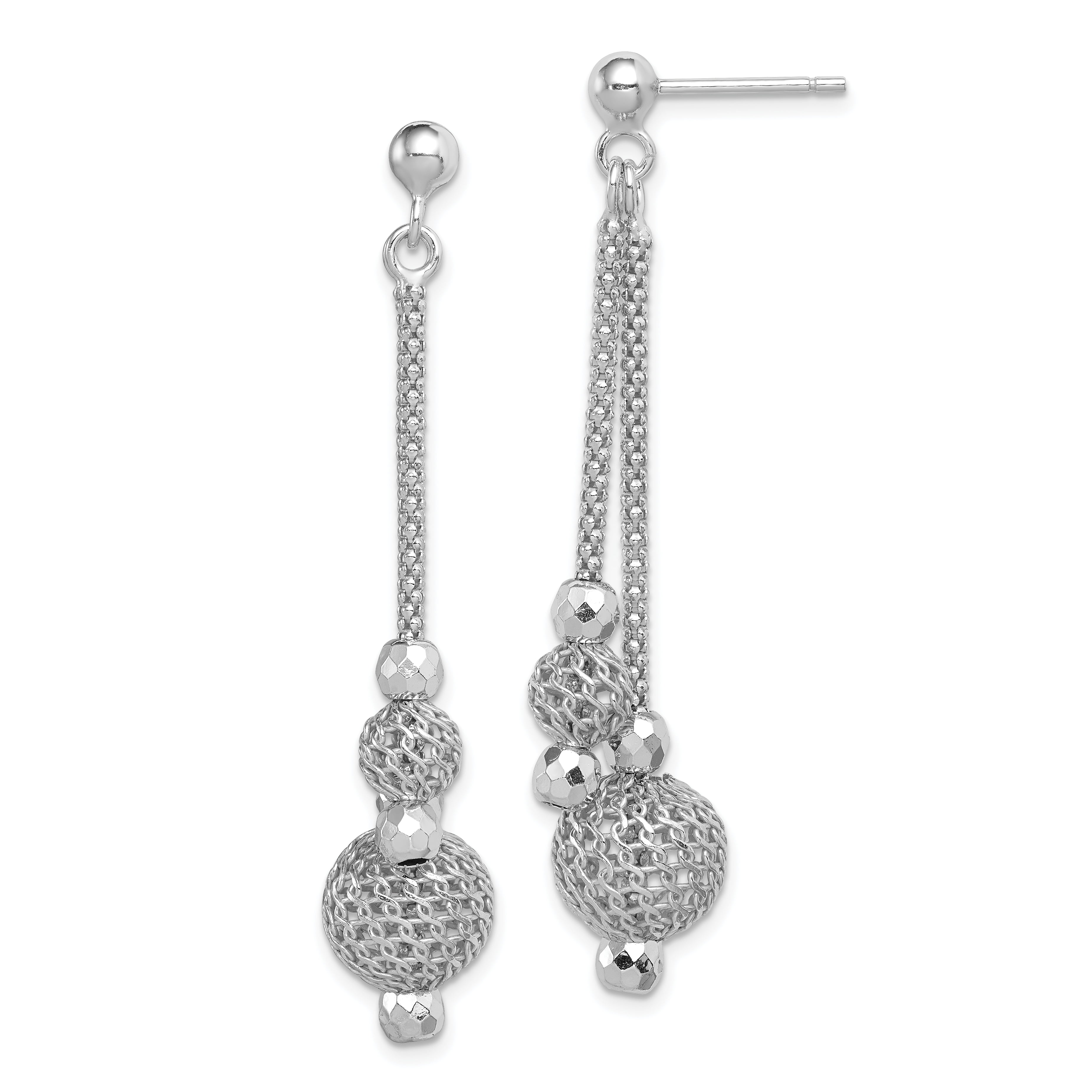 Wedding Gift Imperil Handmade DropDangle Pearl & Diamond Stone Earring 925 Sterling Sliver Jewelry Anniversary Gift
