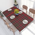 thumbnail image 2 of Table Cover Tartan Plaid Rectangular Tablecloth Waterproof 4FT Table Cloth Geometric Gingham Check, 2 of 5