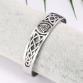 thumbnail image 6 of Stainless Steel Celtic Bracelet - Viking Bangle with Valknut, 6 of 7
