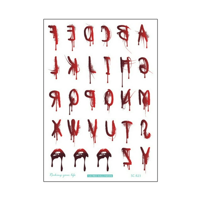 CAROOTU Halloween Stickers Waterproof Simulation Scratches Scars Bite Marks Simulation Fake Wound Tattoo
