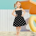 thumbnail image 4 of Miluxas Baby Girl Strap Sundress Summer Polka Dots Vintage Dress Black 1 Year, 4 of 5