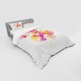 thumbnail image 3 of Ambesonne Pastel Bedding Set 3 Pcs, Watercolor Rose Bouquet, Twin XL, Multicolor, 3 of 3