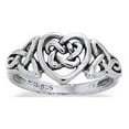 thumbnail image 2 of Sterling Silver Celtic Trinity Knot Heart Ring, 2 of 4
