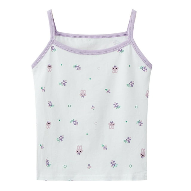Hfolob Girls Tops Kids Undershirt Tank Top Soft Undershirt For Boys Ribbed Knit Tank Tops Kids Tees