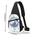 thumbnail image 2 of Wukai Not All Who Wander Are Lost2 Versatile Chest Bag with Adjustable Strap and Multiple Pockets for Daily Use, Outdoor Sports, Shopping, and Excursions, 2 of 6