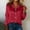 Red, variant on Endives Womens Satin Blouses Button Down Shirts Long Sleeve Shirt Lapel Collar Shirt Womens Tops Pink