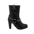 thumbnail image 5 of Women's 10" Harness Biker Boot Black, 5 of 5