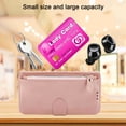 thumbnail image 2 of Nalacover for iPhone 13 Pro Max Zipper Wallet Case with Card Slots Holder Kickstand Magnetic Clasp Flip Folio Case, Luxury PU Leather Shoulder Strap Wristlet Handbag Crossbody Shockproof Cov, Rosegold, 2 of 8