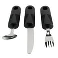 thumbnail image 1 of Weighted Utensils, Stainless Steel Hanging Hole Adaptive Utensils Fork Prevent Shaking Rounded Edges  for Elderly, 1 of 7