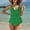 Green, variant on Womens Summer Plus Size One Piece Bathing Suits Solid Color Conservative Bikini Swimwear Light Blue∣S-2XL