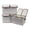 Grey-3 Packs, variant on Grey 1 Pack Foldable Fabric Storage Box Home Closet Office Organizer