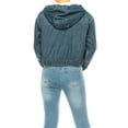 thumbnail image 5 of FashionStream Women's Hooded Denim Fleece Lined Jacket, Blue Casual Jacket, 5 of 6