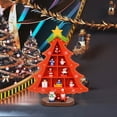 thumbnail image 4 of HLONK Christmas Tree Children's Gift Handmade DIY Stereo Mini Wooden Xmas Tree Scene Layout Home Party Living Room Table Decorations Ornaments, 4 of 6