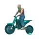 thumbnail image 1 of 1/64 Modelo de motociclistas Miniatura Juego de rol de motociclistas de resina Motociclistas Verde, 1 of 8