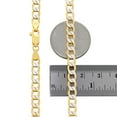 thumbnail image 5 of Nuragold 10k Real Yellow Gold Cuban Curb Link 5.5mm Diamond Cut Pave Chain Necklace (16"-30") Two Tone Italian Jewelry for Men & Women, 5 of 9