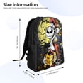 thumbnail image 4 of Goofa The Nightmare Before Christmas Pattern Large Capacity Backpack – Padded Laptop Compartment, Ergonomic Design for School, Work, Travel, and Outdoor Activities, 4 of 8