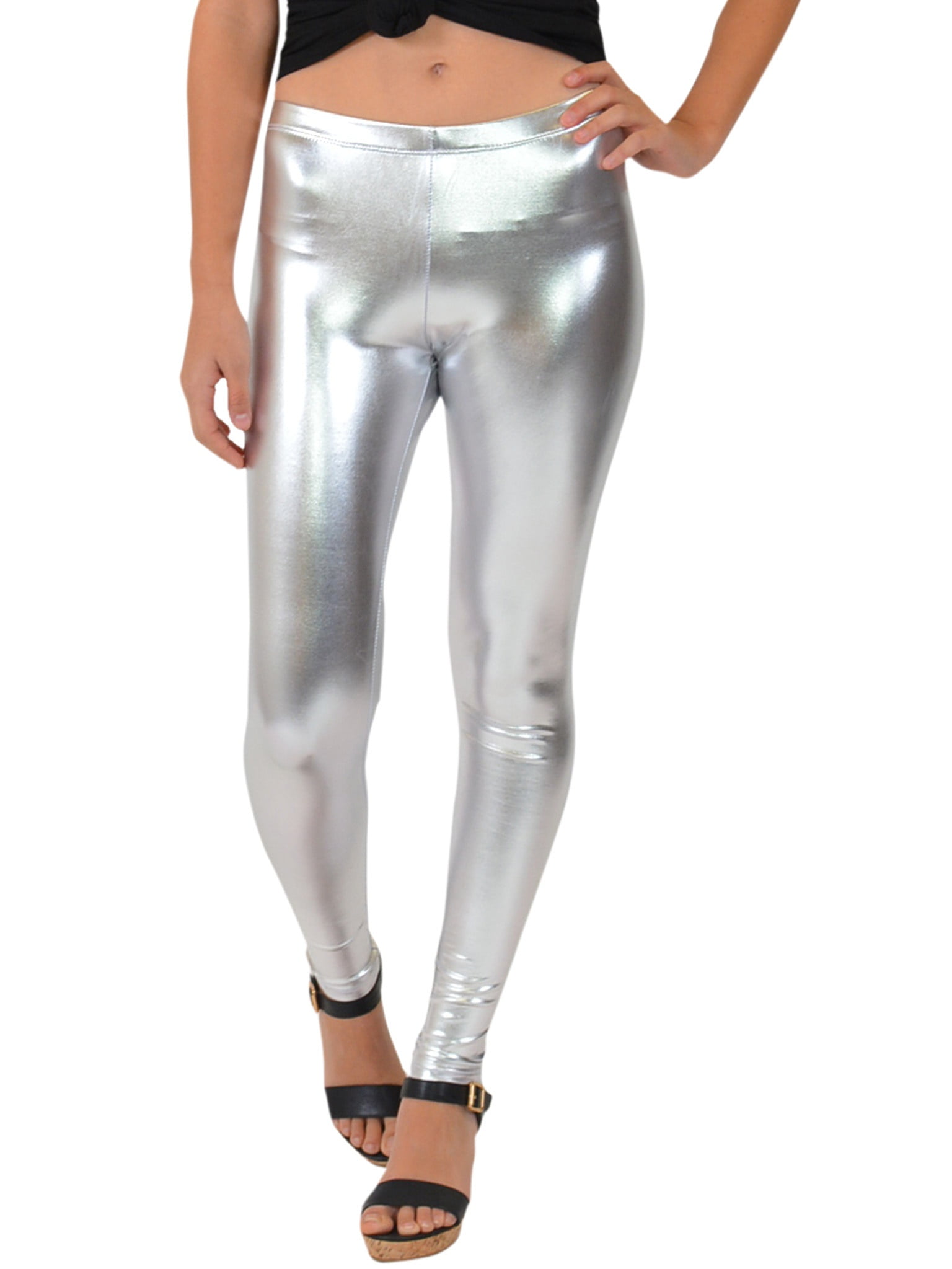 plus size shiny leggings