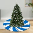 thumbnail image 6 of FVDPWYE Christmas Tree Skirt Christmas Ornament Diameter 120cm Portable Mat Xmas Tree Skirt for Theme Party Farmhouse Festival Indoor Blue, 6 of 8