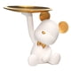 thumbnail image 2 of Estatua de oso de resina, bandeja de almacenamiento para llaves de entrada, regalo ornamental, decoración del hogar (blanco) Ndcxsfigh  Libre de BPA, 2 of 9