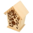 thumbnail image 1 of El diseño de patrones de hojas de árboles huecos de nidos de pájaros de madera agregará belleza a su jardín para manualidades en interiores y exteriores ANGGREK Otros, 1 of 8