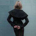 thumbnail image 5 of Chaqueta Bomber con cuello de solapa y cremallera para mujer, abrigo de manga larga con bolsillos, novedad de primavera, 5 of 5