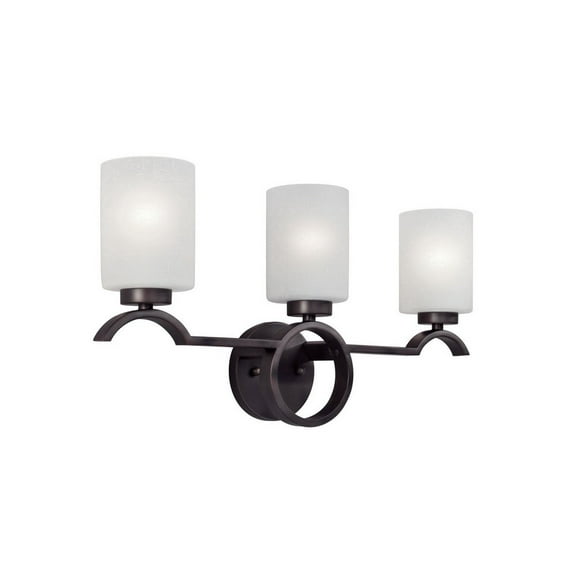 Forte Lighting - Archie - 3 Light Bath Bar-11 Inches Tall and 22.5 Inches Wide
