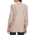thumbnail image 2 of DKNY Womens Ruched Suit Separate Open-Front Blazer, 2 of 2