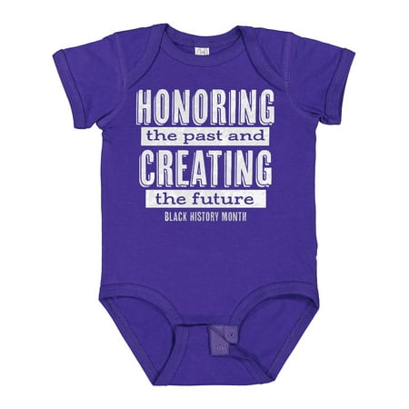 

Inktastic Honoring the Past and Creating the Future Black History Gift Baby Boy or Baby Girl Bodysuit