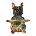 thumbnail image 2 of Dog Statue Storage Tray Desk Organizer Modern Ornament Decor Fruit Tray Sundries Container for Table Home Restaurant Apartment Living Room Mixed, 2 of 9