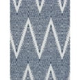 thumbnail image 4 of Pasargad Home Simplicity 8' x 10' Hand-Woven Cotton Navy/Ivory Rug - All Ages, Indoors, 4 of 5