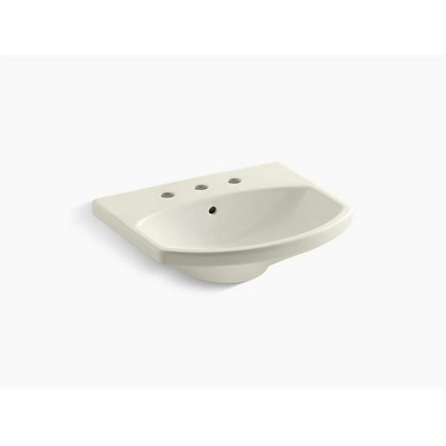Kohler K-2363-8-96 Évier de Salle de Bain Cimarron avec Trou de Robinet 8 Po Répandu - Biscuit