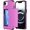 Hot Pink with Card Holder, variant on XIHAMA Compatible with iPhone 16E Case with Card Holder [Store 2 Cards] Dual Layer Heavy Duty Protective Case Hidden Card Slot Slim Wallet Case for iPhone 16E 2025 6.1"