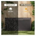 thumbnail image 6 of SONGMY 100 Gallon Resin Deck Box, Waterproof Outdoor Storage Box with Lockable Lid for Garden Tools, Patio Cushions (Brown), 6 of 7