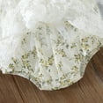 thumbnail image 4 of Eashery Baby Casual Tulle Romper Solid Ruffle Lace Baby Rompers Boy Girl White 9-12M, 4 of 5