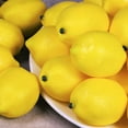 thumbnail image 2 of Frutos artificiales Winlyn, paquete de 30 limones amarillos de imitación, 2 of 5