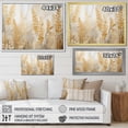 thumbnail image 4 of Designart "Tranquil Retreat Amongst The Gold Ferns II" Ferns Floater Framed Canvas Wall Art, 4 of 5