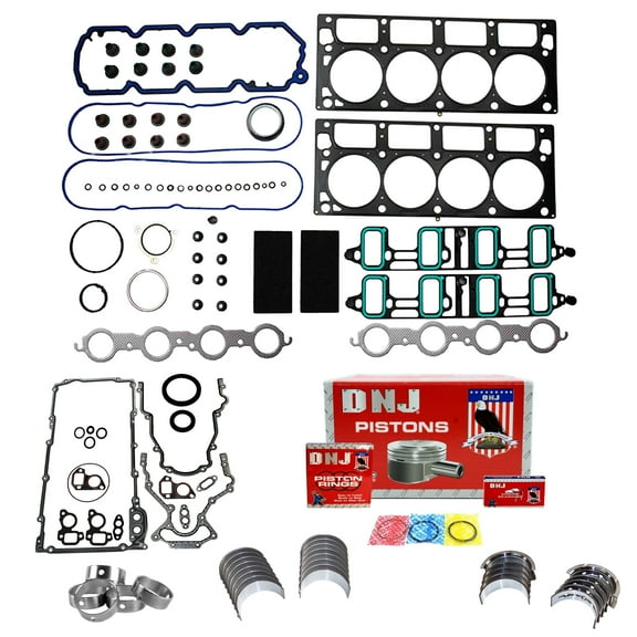 DNJ EK3217B Engine Rebuild Kit Fits Cars & Trucks 2010-2014 Cadillac 6.2L V8 16V OHV 6162cc