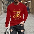 thumbnail image 2 of PuLe Men's Hoodie Men's Fashion Long Sleeve Oktoberfest T Shirt Casual Beer Pub Prints Sports Tops Mens A Shirt Men Shirt, 2 of 5