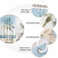 thumbnail image 6 of Summer Beach Chair Waterproof Fabric Shower Curtain,Coastal Palm Trees Canoeing Waterproof Fabric Shower Curtain for Bathroom Curtains Bathtubs Hotel Shower Curtains with 12 Hooks Standard 66x72, 6 of 8