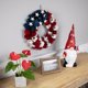 thumbnail image 3 of Corona de madera con bandera floral americana (sin iluminación), 15", 3 of 7